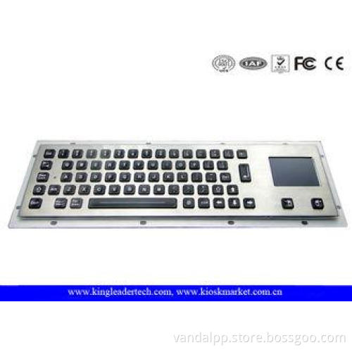 Panel Mount Illuminated Metal Keyboard With 65 Backlight Ke